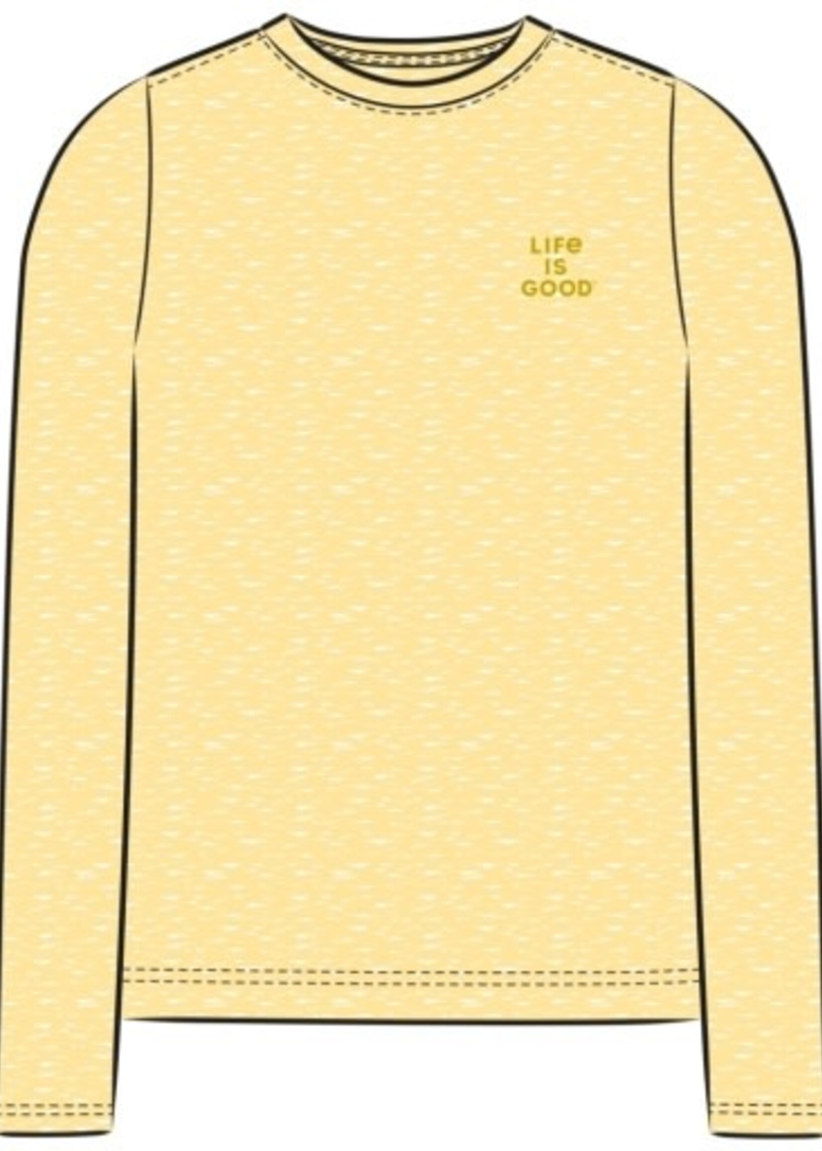 Life is Good WOMEN'S CLEAN STACKED BRANDING LONG SLEE