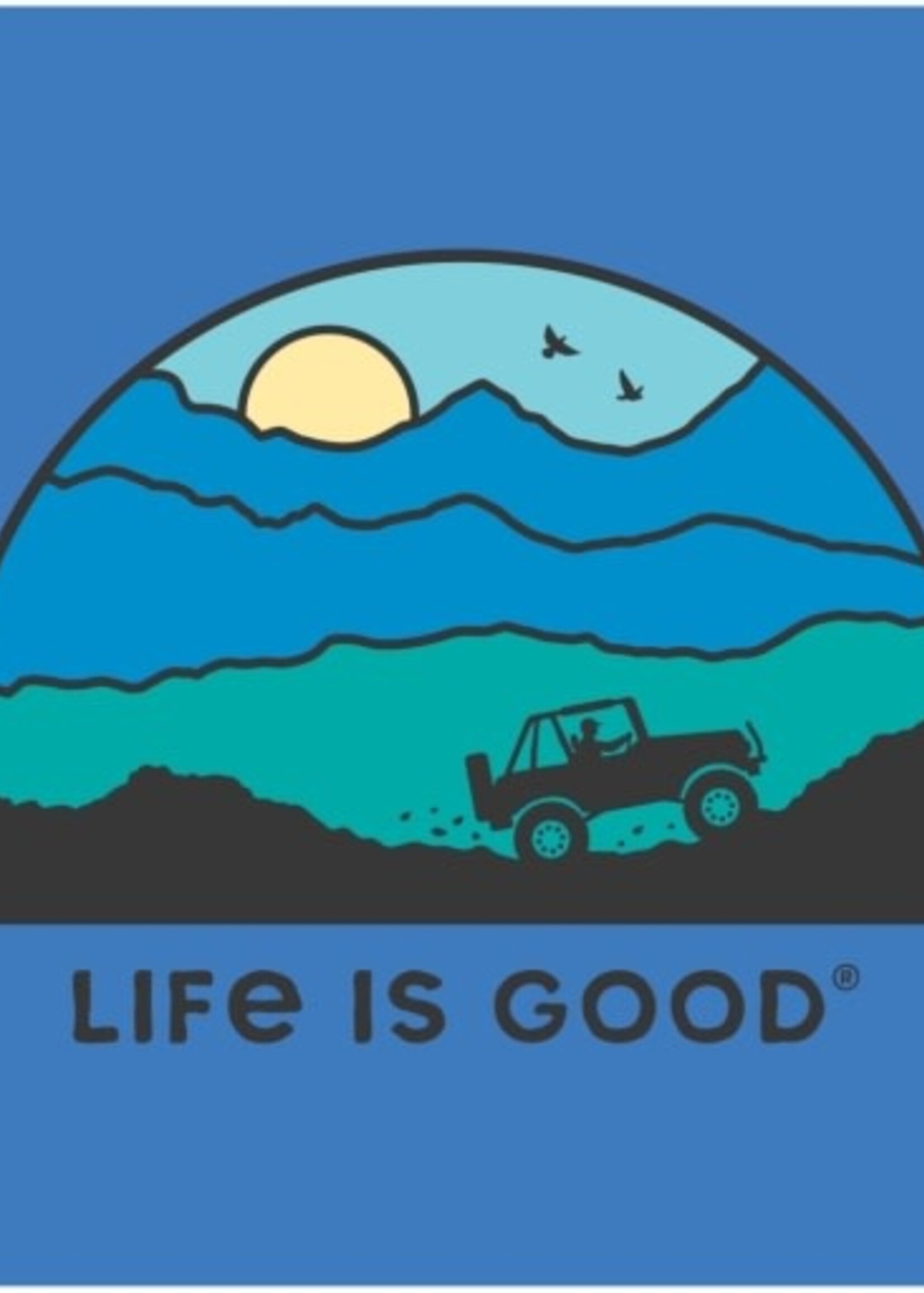 Life is Good MEN'S ATV SUNSET SHORT SLEEVE CRUSHER TE