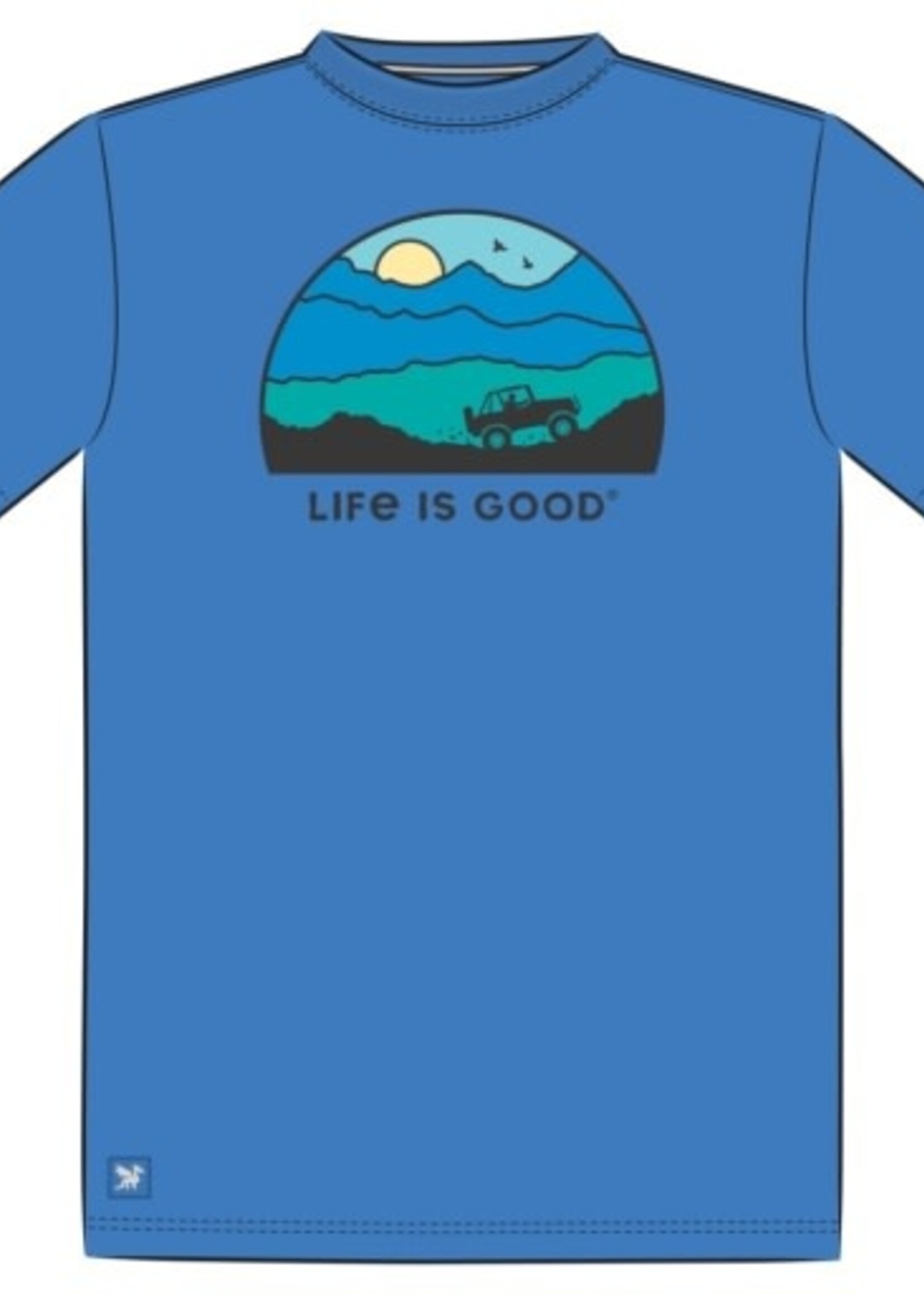 Life is Good MEN'S ATV SUNSET SHORT SLEEVE CRUSHER TE