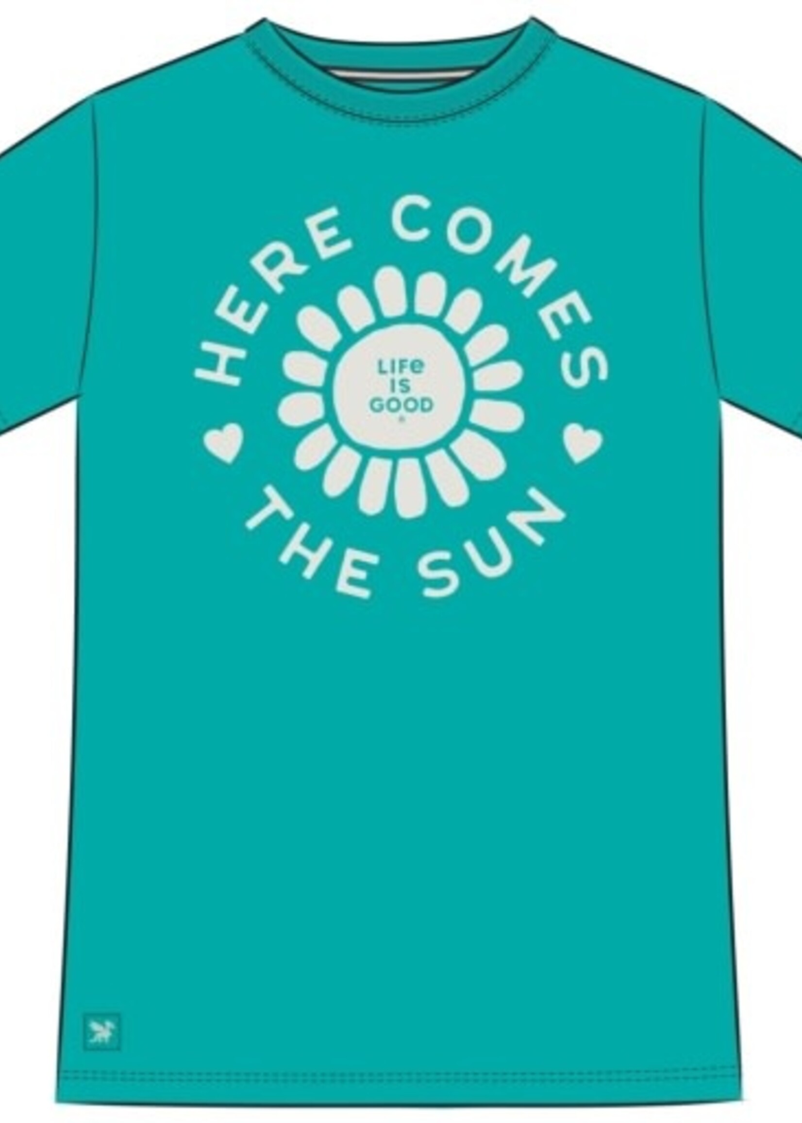 Life is Good WOMEN'S HERE COMES THE SUN FLOWER CIRCLE
