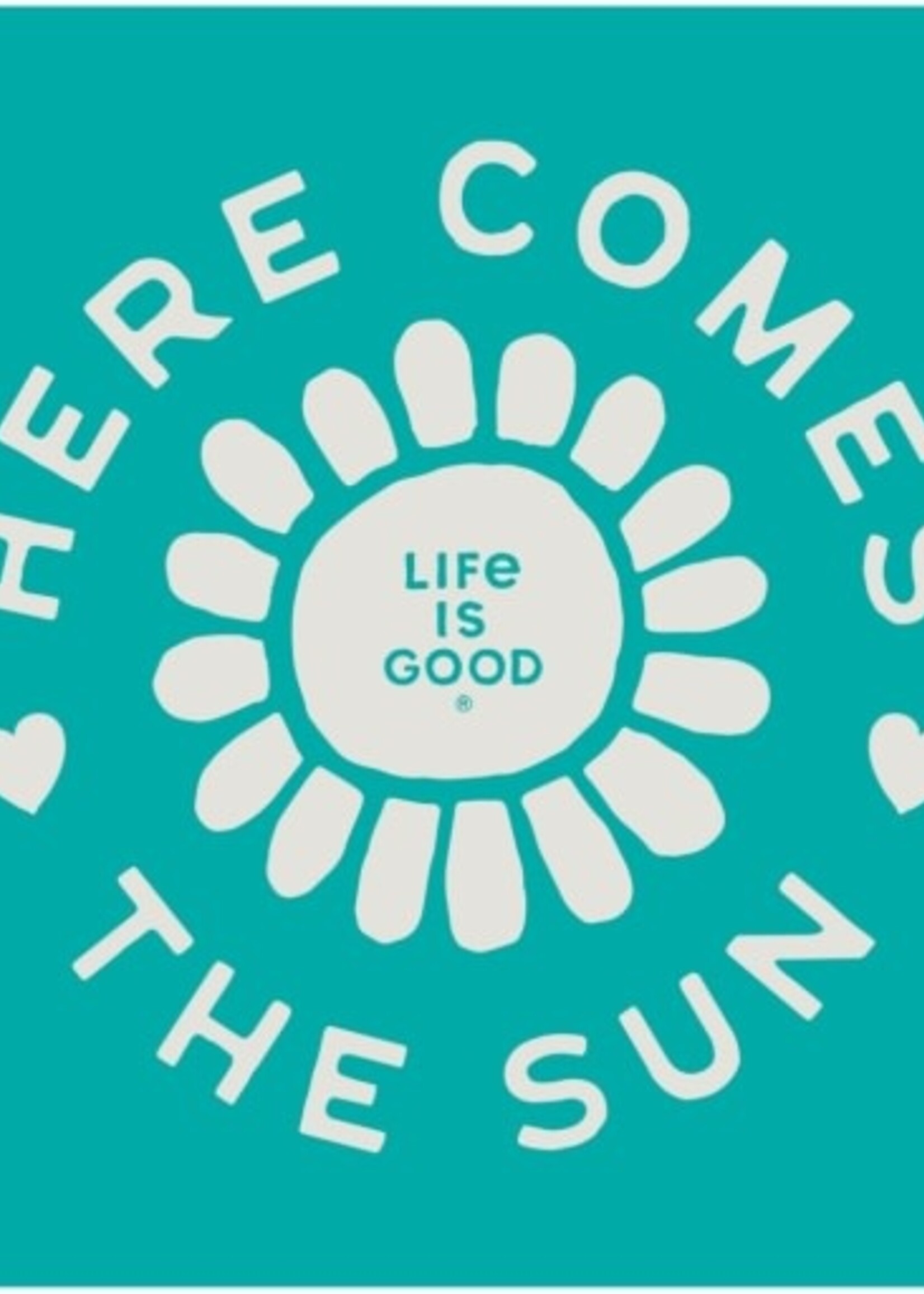 Life is Good WOMEN'S HERE COMES THE SUN FLOWER CIRCLE