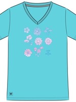 Life is Good WOMEN'S GRADIENT WILDFLOWERS SHORT SLEEV