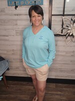 Life is Good WOMEN'S BURST SYMMETRY LONG SLEEVE CRUSH