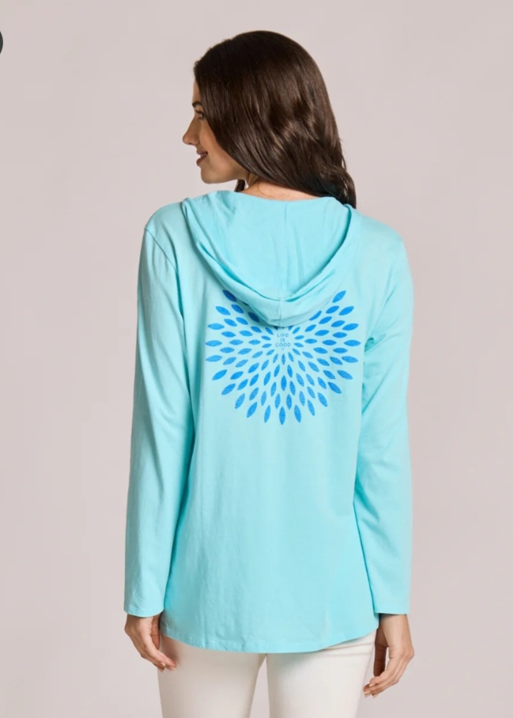 Life is Good WOMEN'S BURST SYMMETRY LONG SLEEVE CRUSH