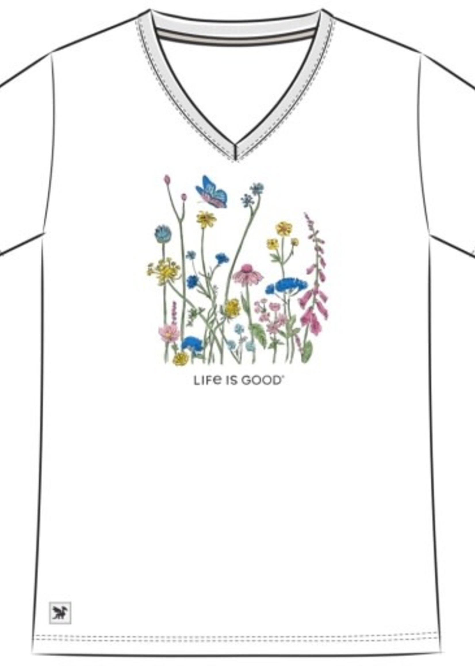 Life is Good WOMEN'S BUTTERFLY FLOWER POWER SHORT SLE