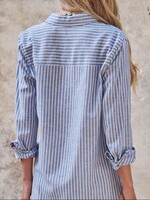 Trend Notes Coastal Chic Striped Linen Shirt