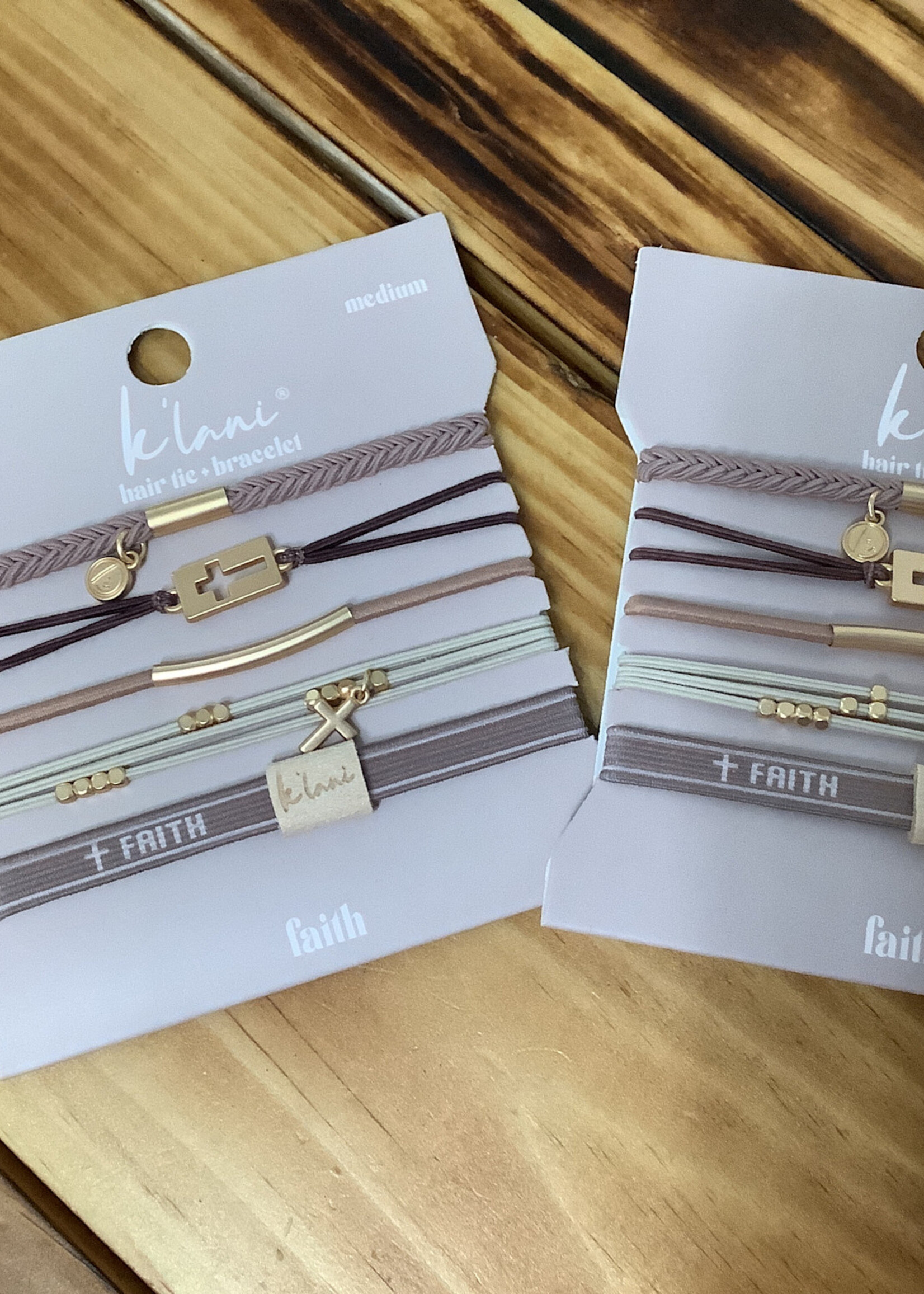 kilani Faith hair tie bracelet set