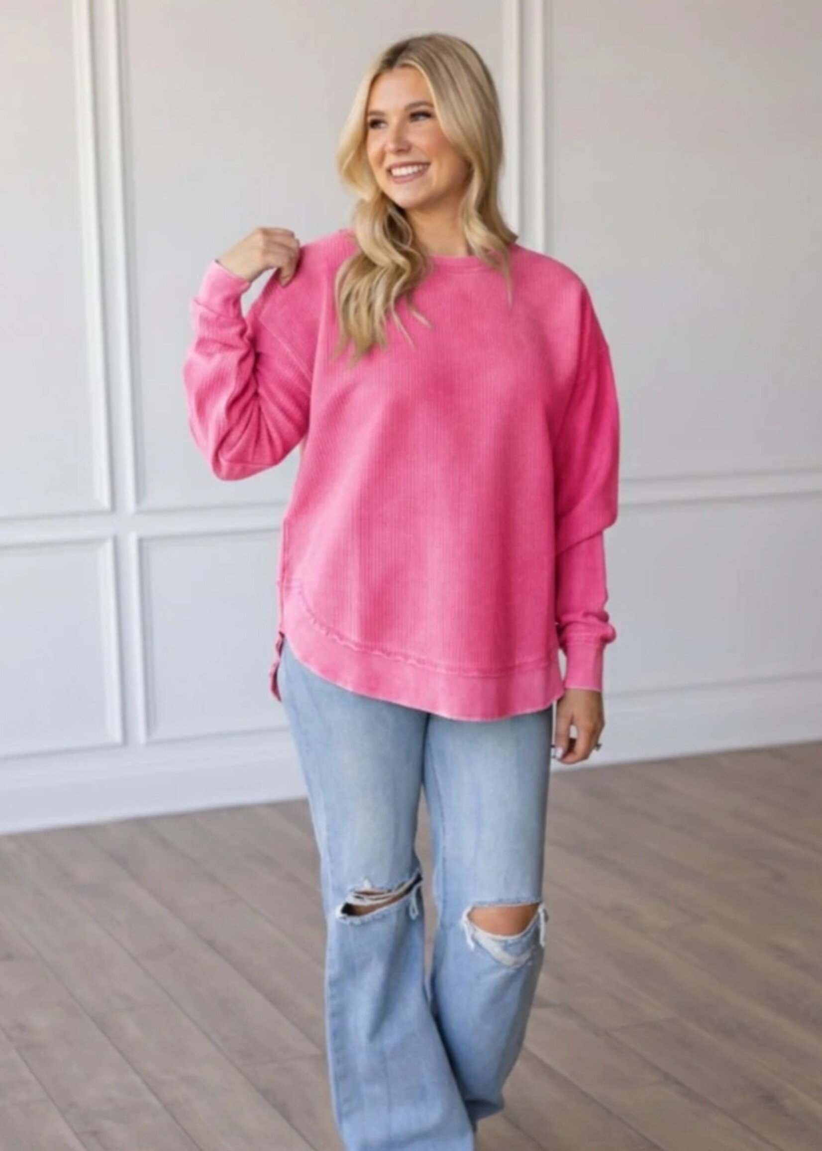 Spring Corded Crew Necks