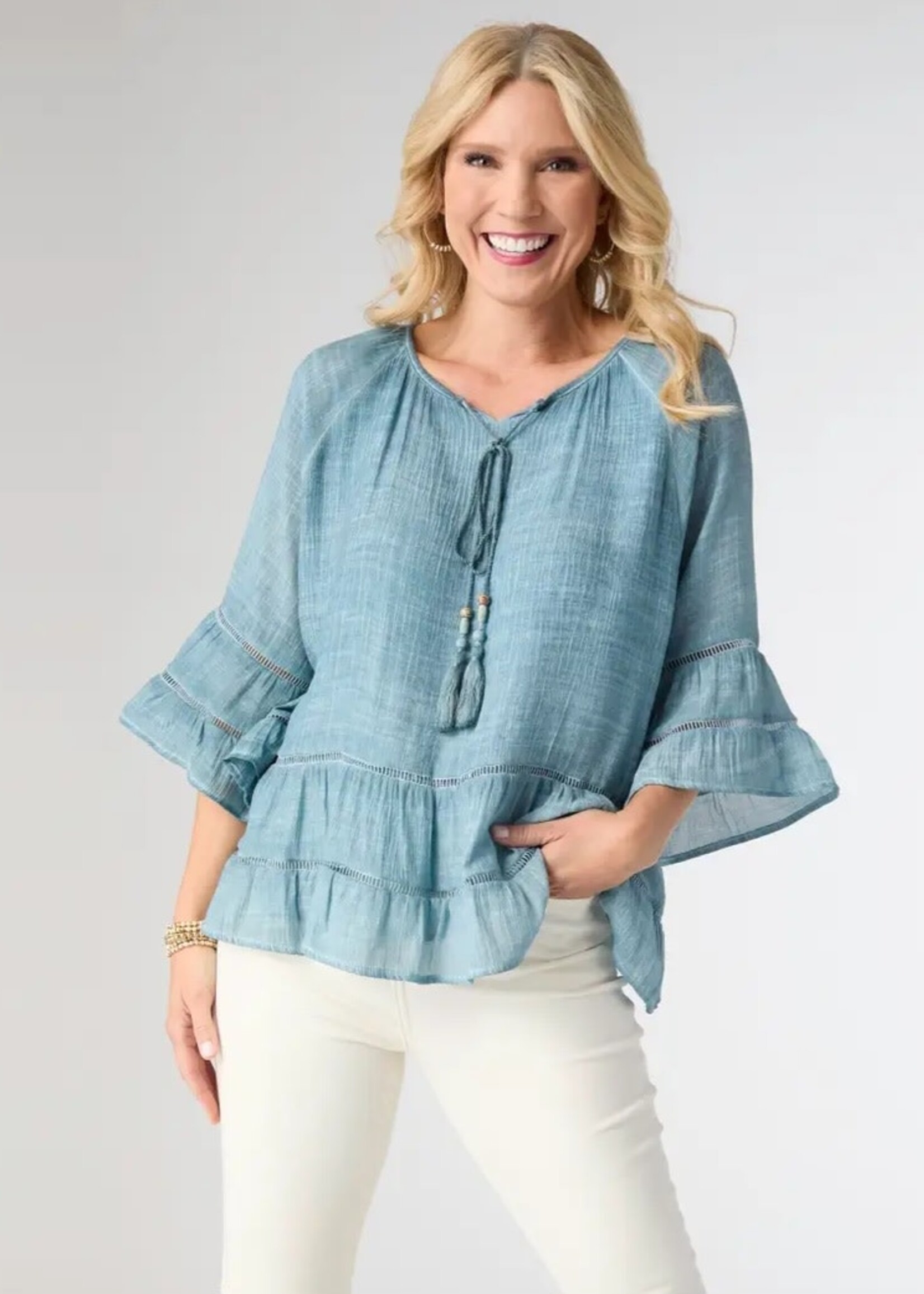 Coco + Carmen Seabreeze Flutter top