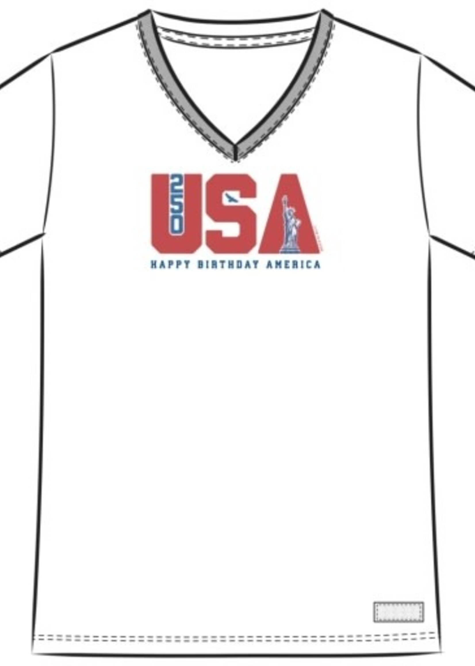 Life is Good WOMEN'S HAPPY BIRTHDAY USA SHORT SLEEVE