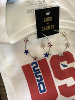 Coco + Carmen Star Spangled Hoops
