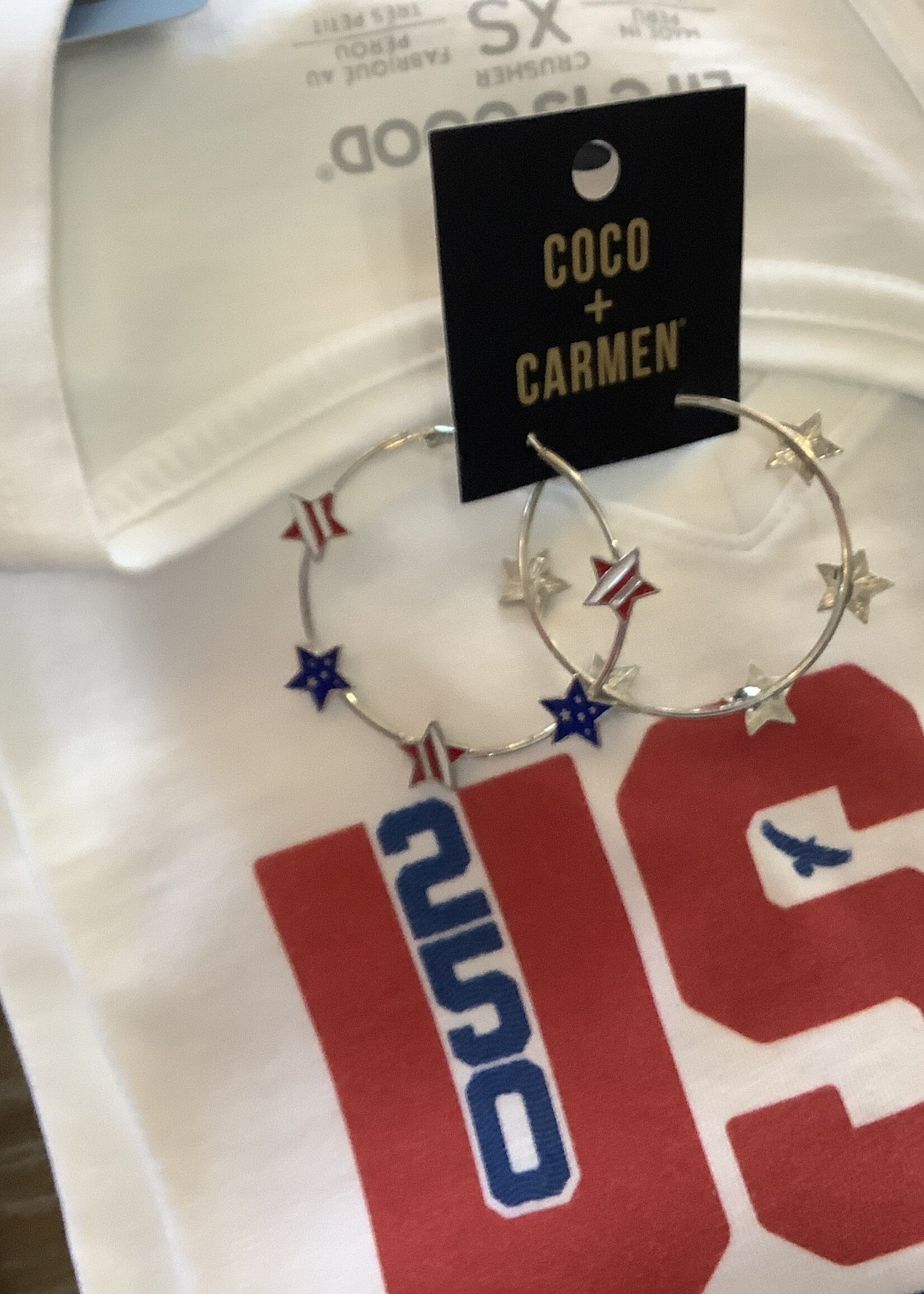 Coco + Carmen Star Spangled Hoops