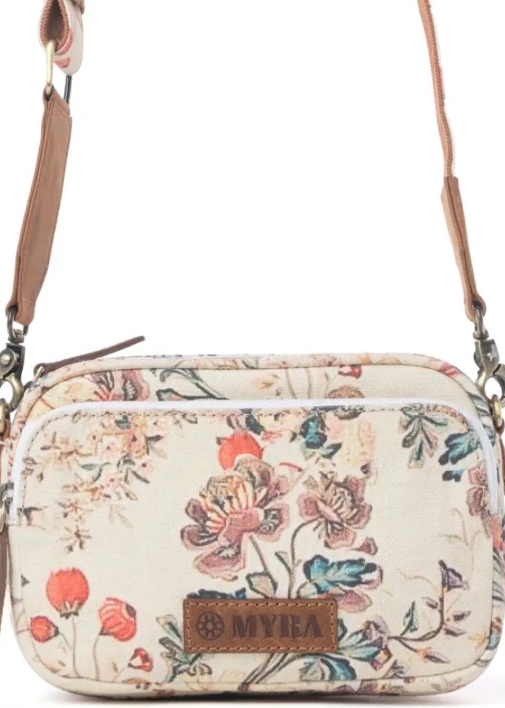 Myra Meadow Song Cotton & Leather Crossbody