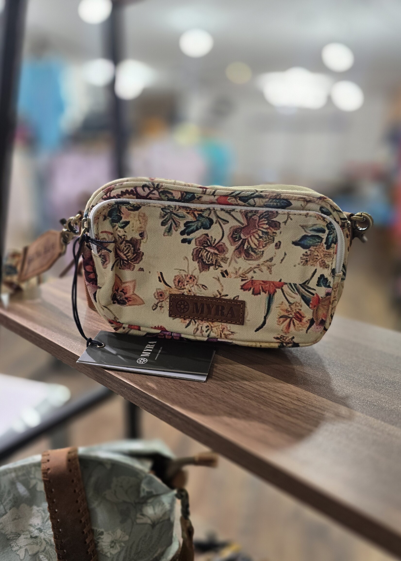 Myra Meadow Song Cotton & Leather Crossbody
