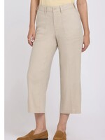 NYDJ Seaside Chic strech linen capri