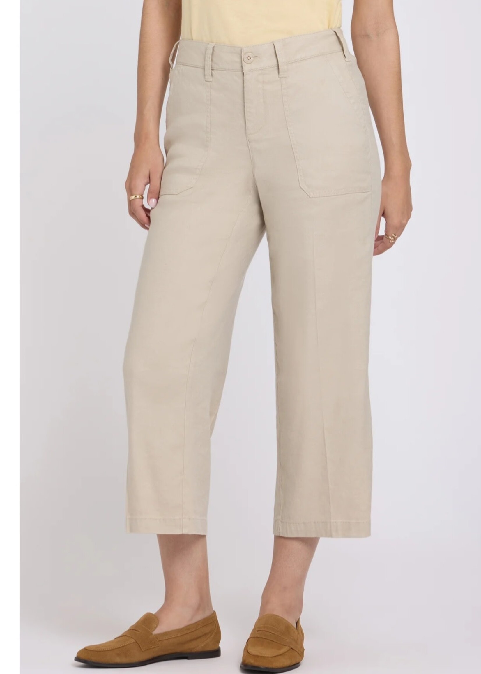 NYDJ Seaside Chic strech linen capri