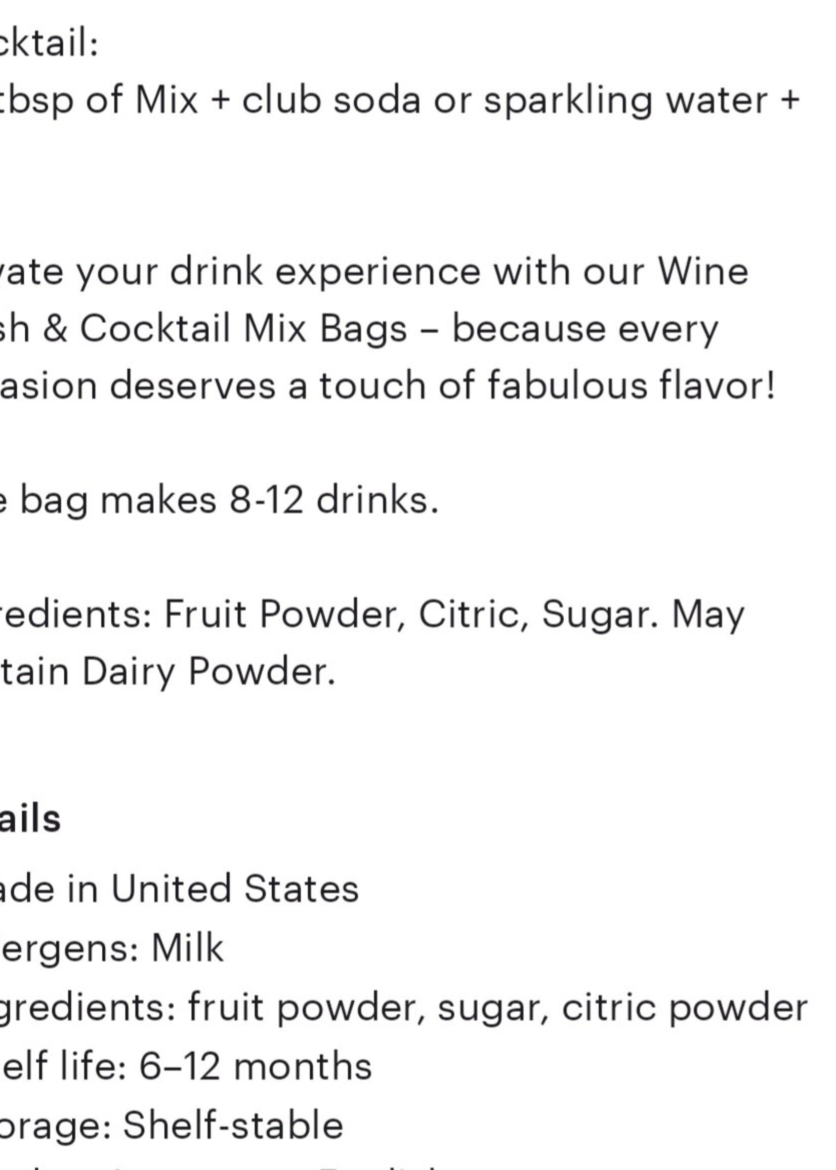 Mixology Strawberry Margarita Coctail Mix Bag