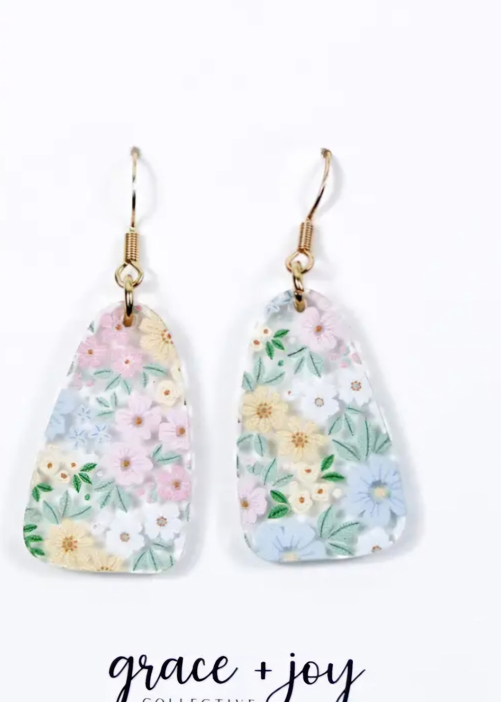 Pastel Floral Earrrings