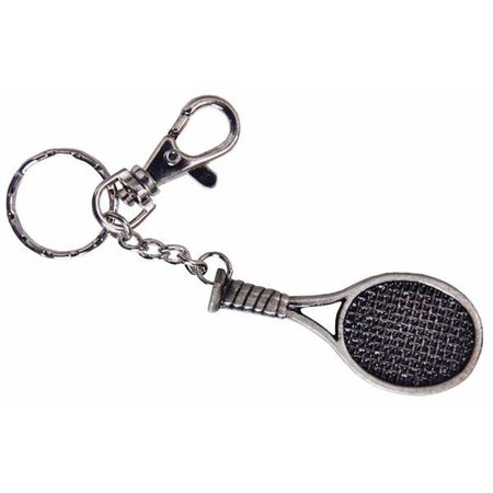 Pewter Tennis Keychain