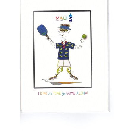 Maui-G Greeting Card - Pickleball - Dink - Richard