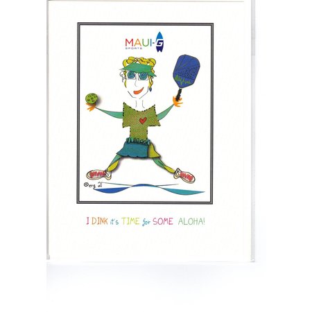 Maui-G Greeting Card - Pickleball - Dink - Didi