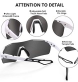 Extremus Diablo Polarized Sports Sunglasses - White