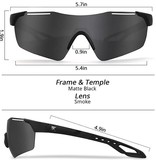 Extremus Diablo Polarized Sports Sunglasses - Black