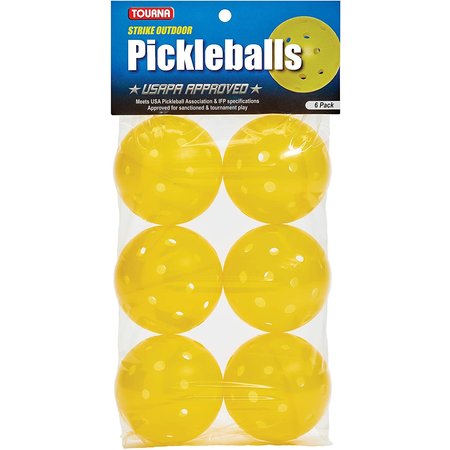 Tourna Strike Outdoor Pickleballs - 6-pack