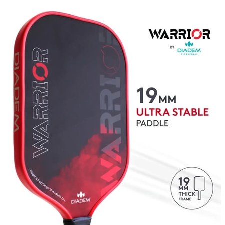 Diadem Warrior Pickleball Paddle - Crimson/Black