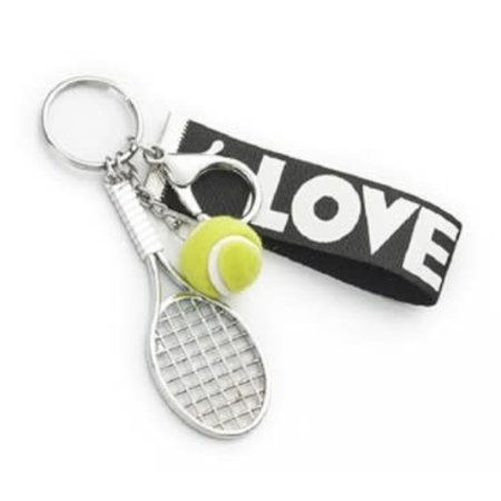 RacquetInc Tennis Racquet & Ball Keychain