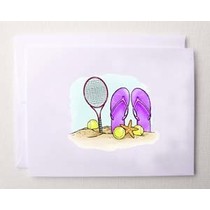 Tennis Flops Note Cards w/ envelopes - Box of 10