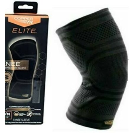 Copper Fit Pro Series Knee Compression Sleeve, Medium,Black