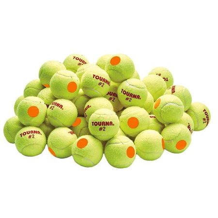 Tourna Orange Dot Spec Tennis Tennis Balls - Bulk