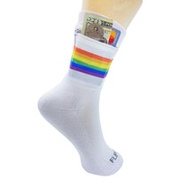 Wallet Socks  - Rainbow