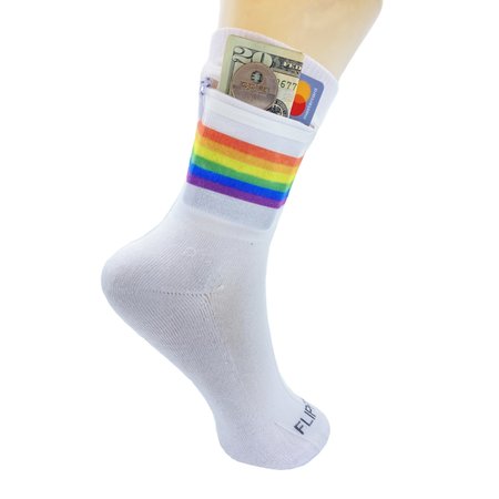 Flippysox Wallet Socks  - Rainbow