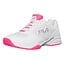 Fila Womens Volley Zone Pickleball Shoe - White/Pink