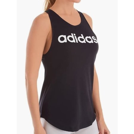 Adidas Women's Essentials Linear Tank - Medium Black