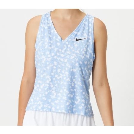 Nike Court Victory Printed Tank Women's - Light Blue - Large