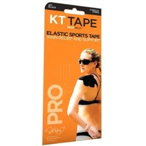 FastPack Elastic Sports Tape - Jet Black 3 Strips 10'' precut