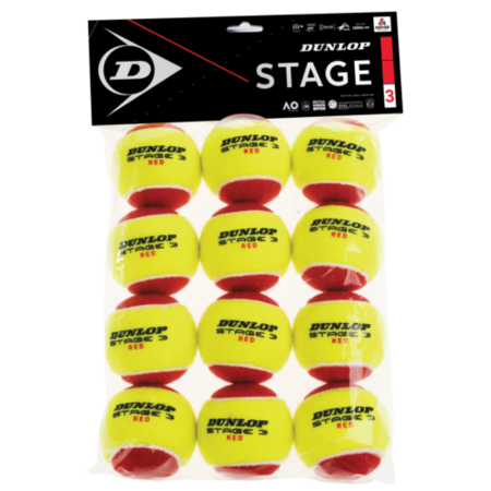Dunlop Stage 3 Training Ball - 12 pack
