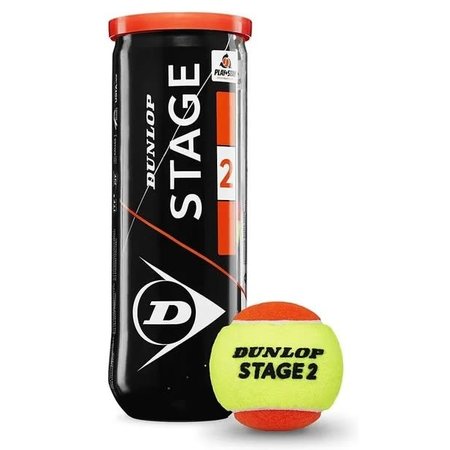 Dunlop Stage 2 Tennis Balls - 3pk