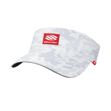 Selkirk Red Label Camo Unisex Stretch Performance Visor - White