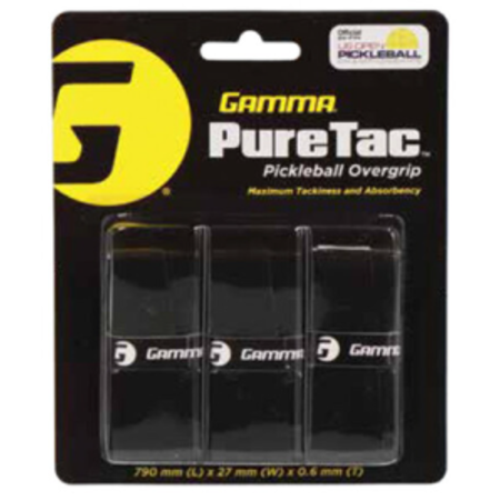 Gamma Pure Tac Pickleball Overgrip - Black