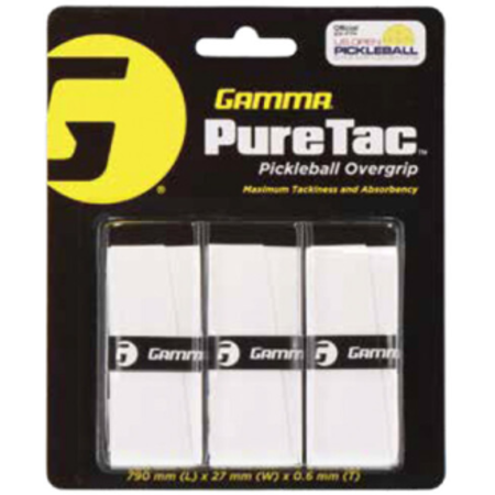 Gamma Pure Tac Pickleball Overgrip - White