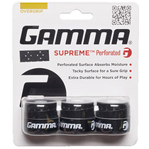 Supreme Perforated Overgrips - Black - 3pack