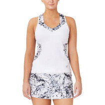 Womens Court  HalterTank - White/Marble - Small