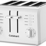 CUISINART CPT-142C - GRILLE PAIN 4T BLANC COMPACT