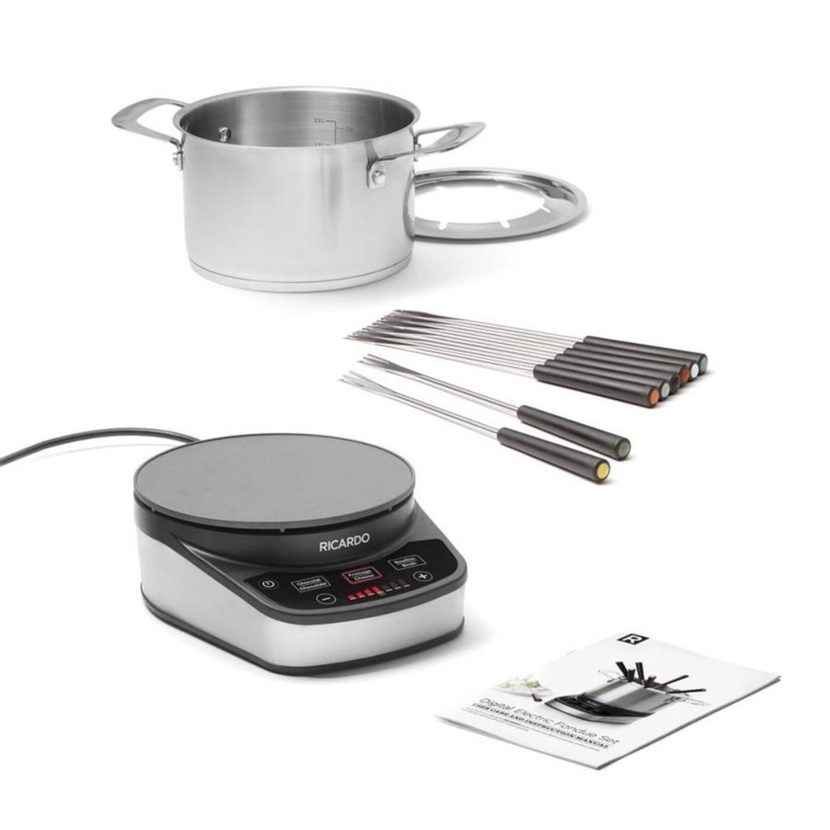 RICARDO 63402 - RICARDO FONDUE ELECTRIQUE 3L PROGRAMMEE