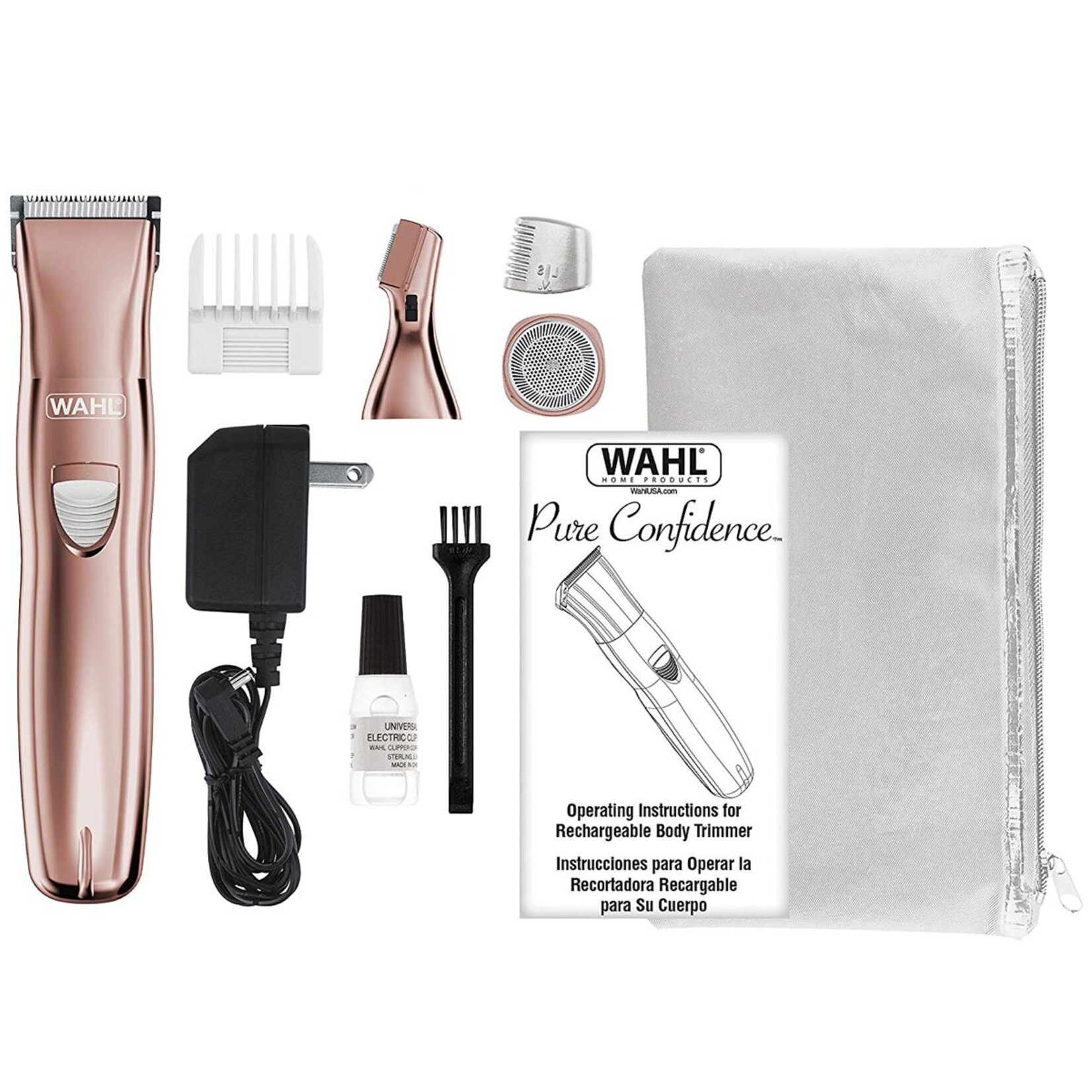 WAHL 5537  WAHL TONDEUSE RECH SOURCIL/VISAGE/BIKINI ROSE GOLD