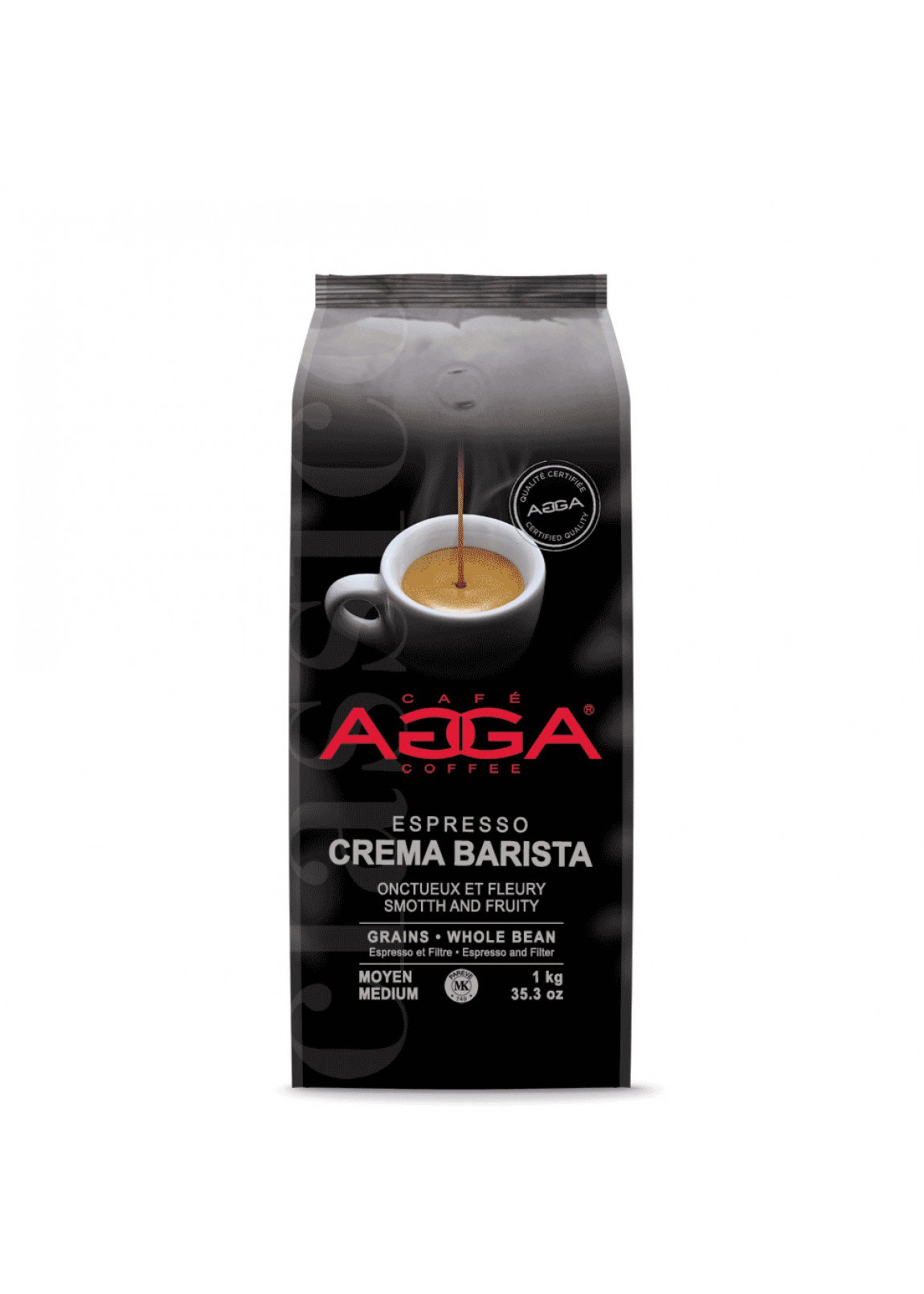 AGGA 801440 AGGA CAFE EN GRAINS ESPRESSO CREMA BARISTA 1KG